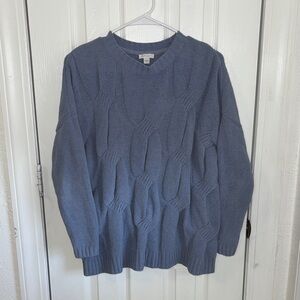 J. Jill Men's V-Neck Sweater in Slate Blue